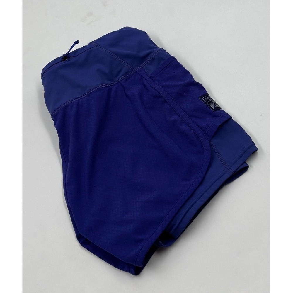 Oiselle Women's 6 Long Roga Royal Blue 2-in-1 Running Pockets Shorts